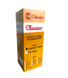 Resina Acrílica Termo Liquido Sem Crosslink 250ml - Classico