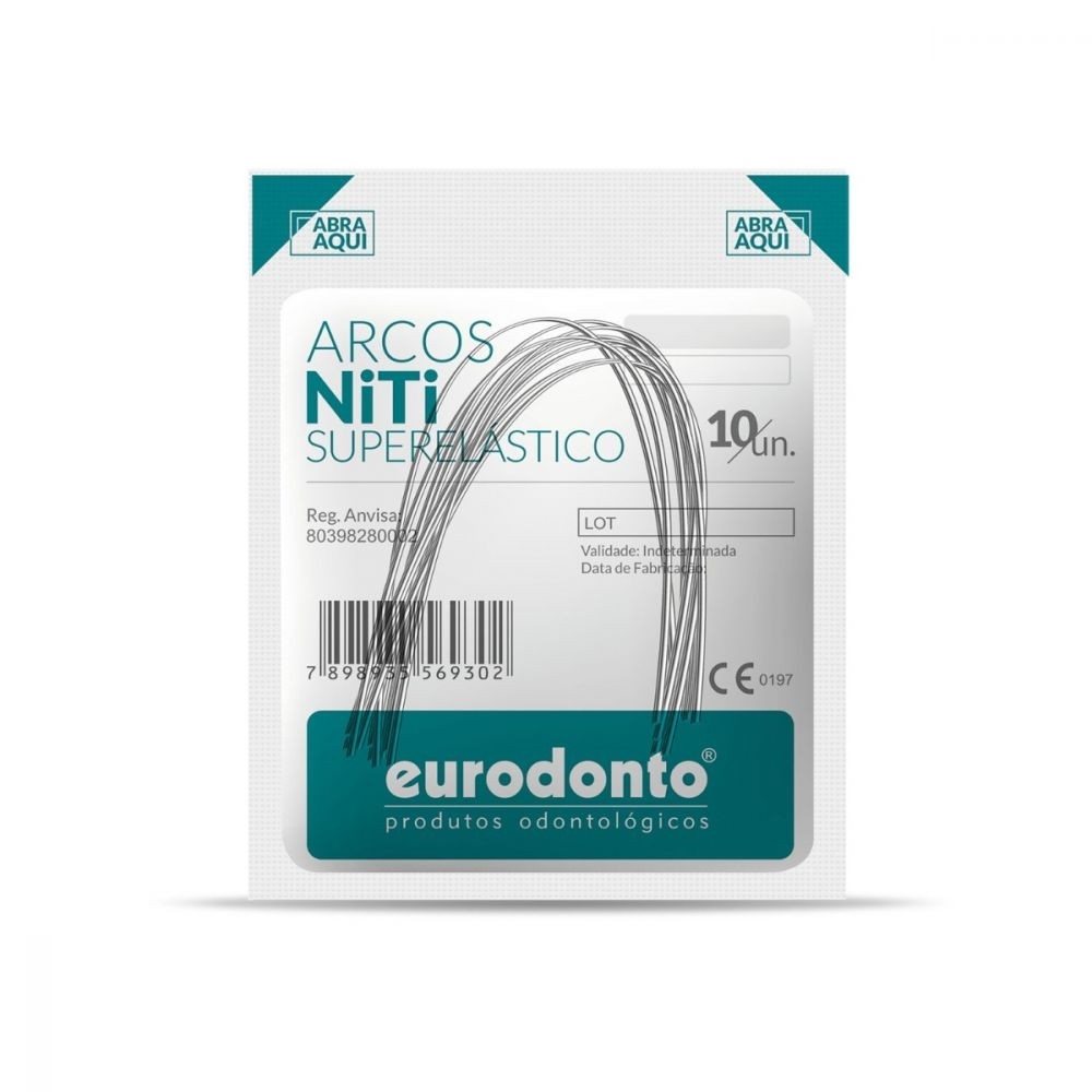 Arco Intraoral Superior Superelastico Niti Redondo (.012) Ref: 400-S - Eurodonto